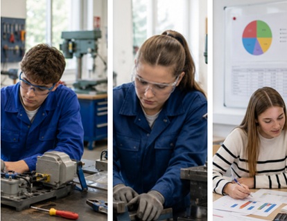 Élèves en travaux pratiques au Lycée François 1er